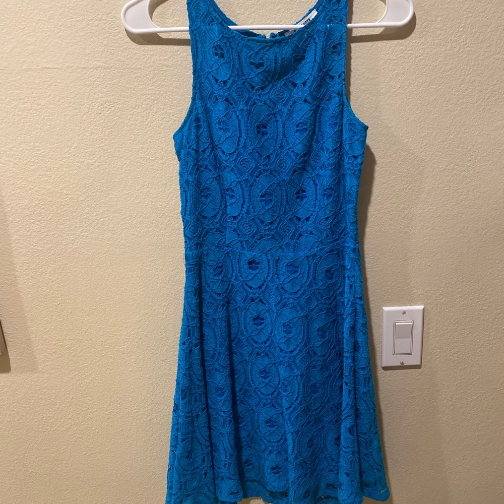 Blue formal short dress